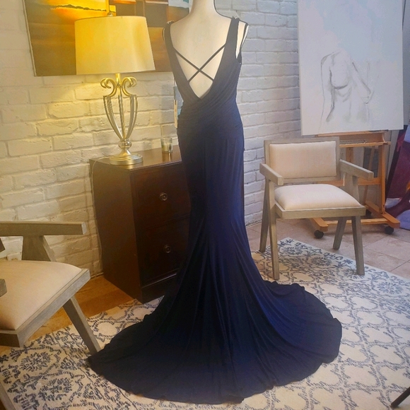 mcdougal Dresses Nwt Navy Evening Gown Poshmark